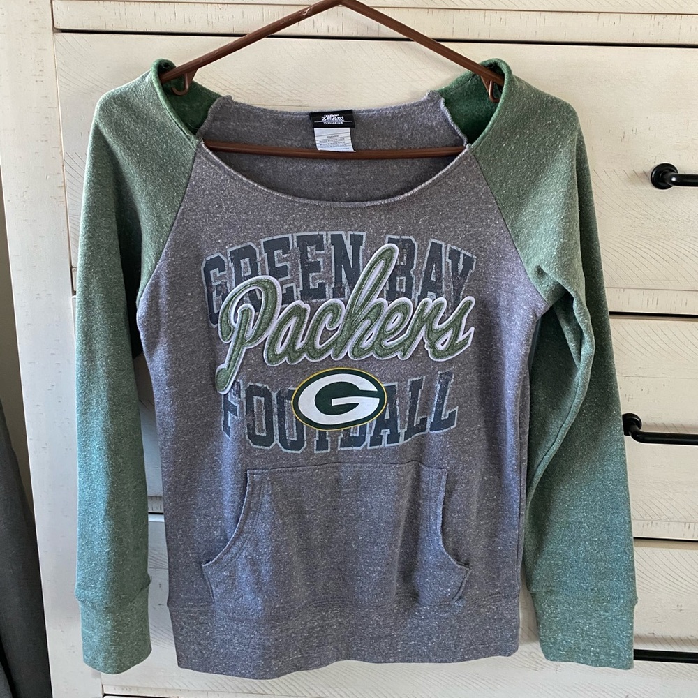 NFL Green Bay Packers off the shoulder sweatshirt